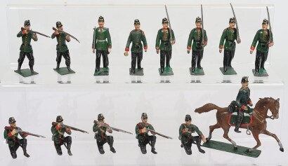 Noris or similar 60mm solid cast German Saxony regiment Infantrymen,