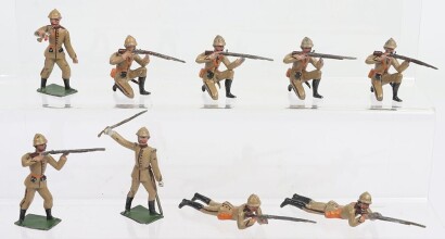 Noris or similar 60mm solid cast British Infantry in Foreign Service dress,