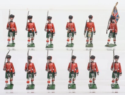Noris or similar 60mm solid cast marching Highlanders,