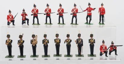 Britains professionally repainted/modified British Band and Infantry of the line,