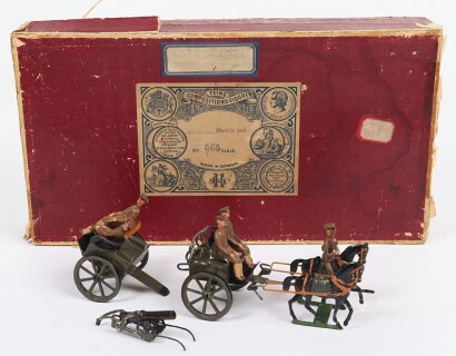 Heyde boxed 50mm Horse Drawn WWI Heavy Machine gun team,
