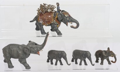 Heyde Elephant with Howdah and Mahout,