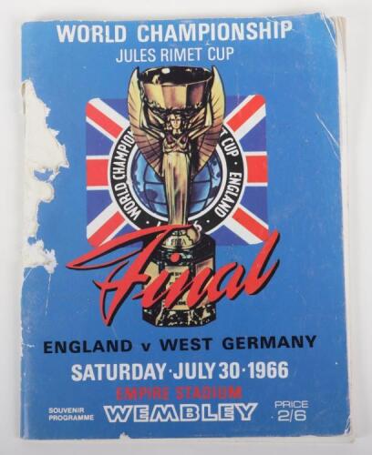 A 1966 World Cup programme