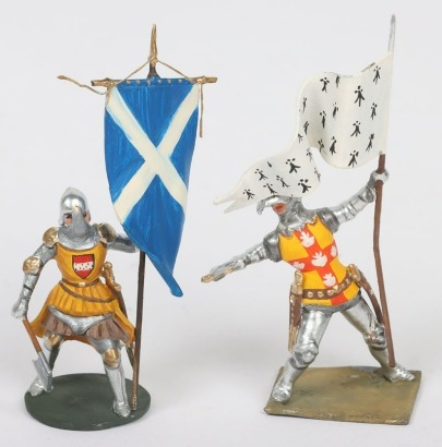 Two Frederick Ping Heraldic Knights,