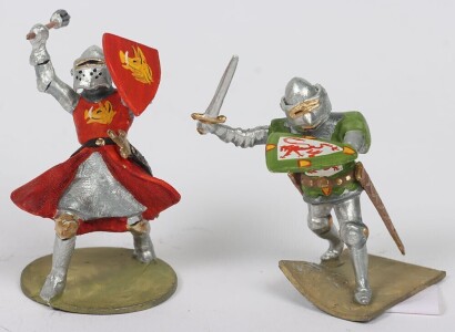 Two Frederick Ping Heraldic Knights,