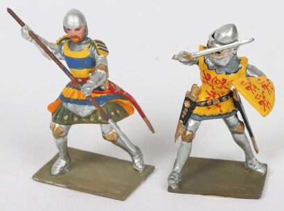 Two Frederick Ping Heraldic Knights,