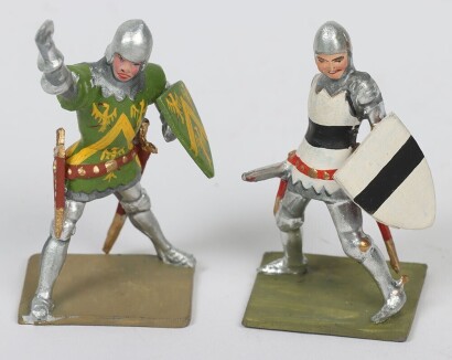 Two Frederick Ping Heraldic Knights,