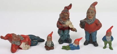 Britains lead painted Garden Gnomes,