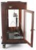 A Townson & Mercer set of scales, in glass, oak and mahogany case - 6