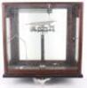 A Townson & Mercer set of scales, in glass, oak and mahogany case - 7