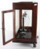 A Townson & Mercer set of scales, in glass, oak and mahogany case - 9