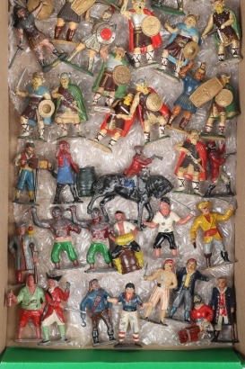 Lead painted Pirates, Viking and Romans,