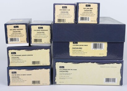 Britains American Civil War collectors boxed sets, 17244 Forward with the Colors, 17012 The Angel of Marye's Heights, 17014 Confederate Infantry Advancing, 00276 James Longstreet, 00277 John Hood, 17006 Robert Lee, 17010 Joshua Chamberlain, (excellent,