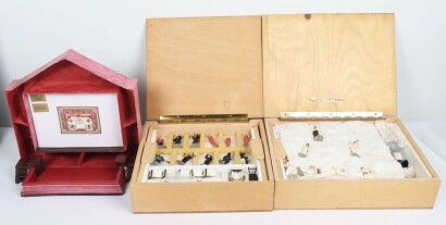 Solid cast lead painted Music Hall band sets,