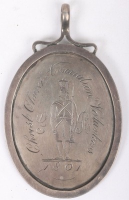 Napoleonic Period Merit Award to Christchurch Association Volunteers.