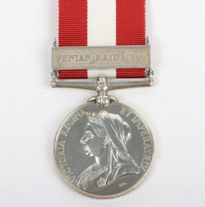 Canada General Service Medal for the 1866 Fenian Raid to the Brockville Rifle Company