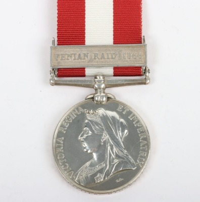 Canada General Service Medal for the 1866 Fenian Raid to the Brockville Rifle Company