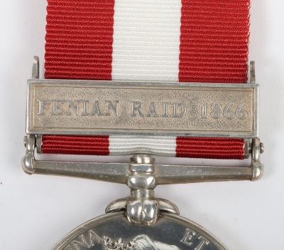 Canada General Service Medal for the 1866 Fenian Raid to the Brockville Rifle Company - 2