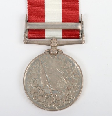 Canada General Service Medal for the 1866 Fenian Raid to the Brockville Rifle Company - 3