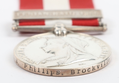 Canada General Service Medal for the 1866 Fenian Raid to the Brockville Rifle Company - 4