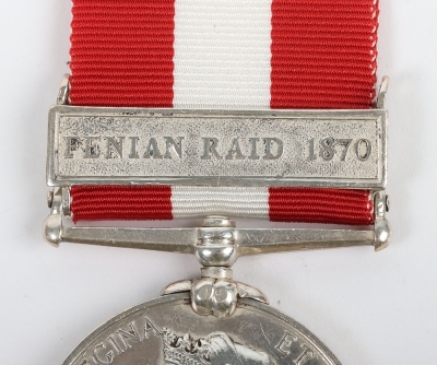 Canada General Service Medal for the 1870 Fenian Raid to the Quebec Field Battery - 2
