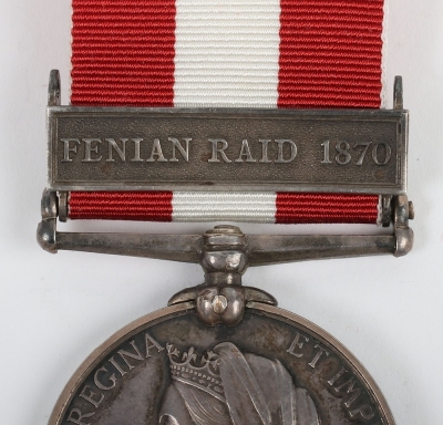 Canada General Service Medal for the 1870 Fenian Raid to the Quebec Provisional Battalion - 2