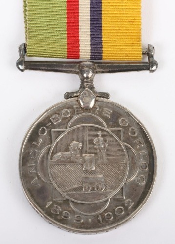 Anglo-Boere Oorlog Medal to a Recipient who was also Awarded the Boer Loyal Service Medal (Dekoratie voor Trouwe Dienst)