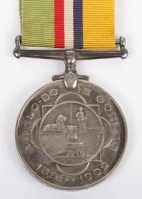 Anglo-Boere Oorlog Medal to a Recipient who was also Awarded the Boer Loyal Service Medal (Dekoratie voor Trouwe Dienst)