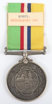 Anglo-Boere Oorlog Medal to a Korporaal in the Middelburg Commando