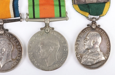 A Low Regimental Number Territorial Force Long Service Medal Group of 4 to the 6th (City of London) Battalion London Regiment (The Rifles). - 3
