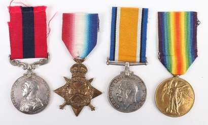 1915 Battle of Festubert, Distinguished Conduct Medal Group of 4 to the 6th Battalion London Regiment (The Rifles).