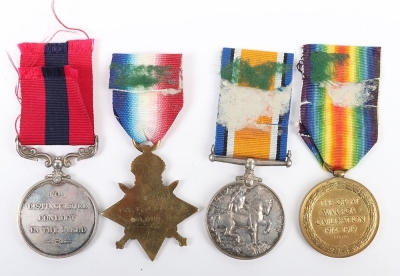 1915 Battle of Festubert, Distinguished Conduct Medal Group of 4 to the 6th Battalion London Regiment (The Rifles). - 4