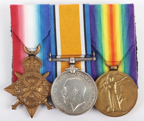 A Great War Cavalry 1914 Star Trio of Medals to 7th (The Princess Royals) Dragoon Guards