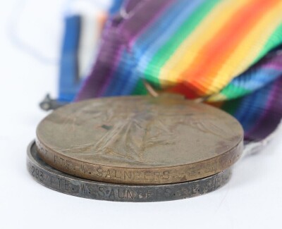 WW1, Great War Medal Pair to a 1916, Somme Killed in Action, 9th East Surrey's - 5