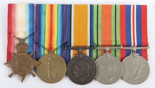 Group of 5 Medals to a Royal Marine for Service in both World Wars