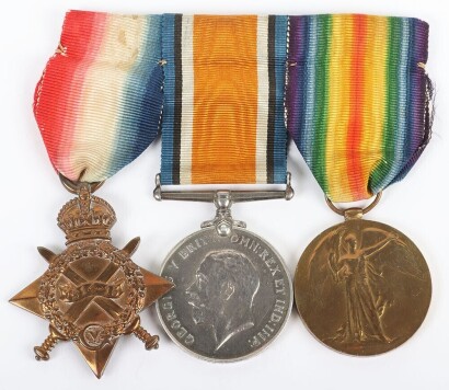 A Great War 1914-15 trio of medals to the Royal Welsh Fusiliers.