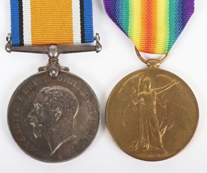 Great War Pair of Medals to an Officer who Served in Salonica and Later in South Russia