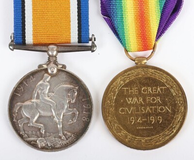 Great War Pair of Medals to an Officer who Served in Salonica and Later in South Russia - 2