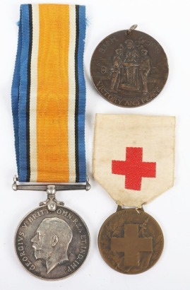 Great War Group of 3 Medals for Service with the French Red Cross