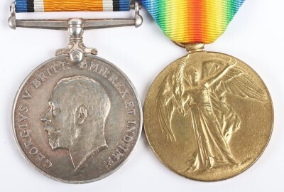 WW1, Great War Medal Pair, 1916 Somme, Killed in Action, 8th East Yorkshires. - 2