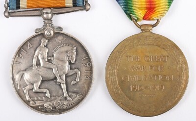 WW1 Great War Medal Pair, Wounded in Action, Somme 1916, East Kent Regiment, 'Buffs'. - 4
