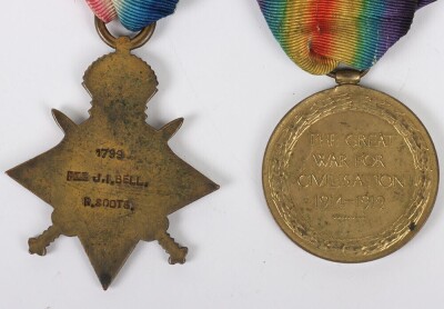 WW1, Great War Gallipoli Campaign Killed in Action pair of medals to the Royal Scots - 4
