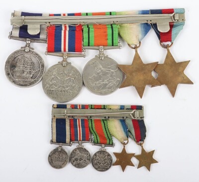 WW2 Royal Marine Bandsman Medal Group of Five, Long Service & Good Conduct Medal and Miniatures. - 2
