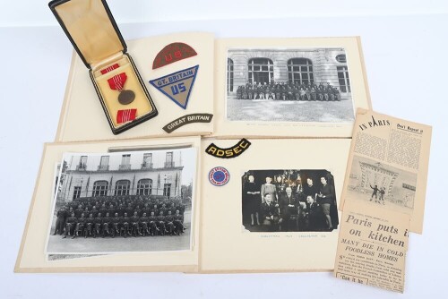 WW2 1945 American Medal for Freedom, Paperwork and Photograph Albums Awarded to a British Citizen for Service with the US Forces in 1945