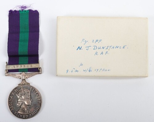 General Service Medal 1918-62 Flying Officer Royal Air Force,