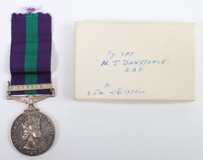 General Service Medal 1918-62 Flying Officer Royal Air Force,
