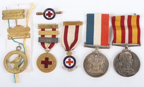 An Unusual and Scarce Second World War South African Red Cross Group of Medals