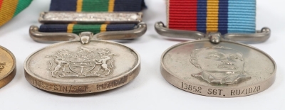 An Interesting Double Long Service Medal Group of 5 to a Sergeant in the Rhodesian Police Force who Continued to Service in the Zimbabwe Forces after Independence - 7