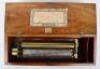 An early 20th century Swiss combed mahogany cylinder music box - 9