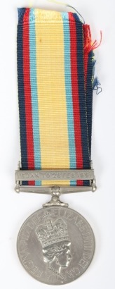 British Gulf War Medal with 16th Jan Bar, Royal Artillery.